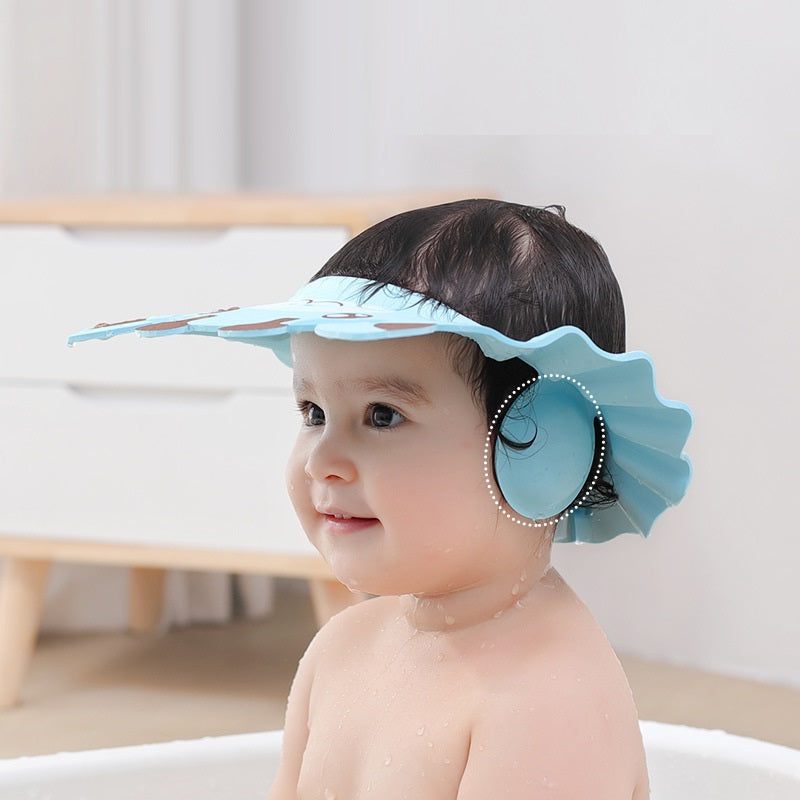 fad renæssance dommer Baby Shower Caps Shampoo Cap Wash Hair Kids Bath Visor Hats Adjustable –  kidsmartglobal